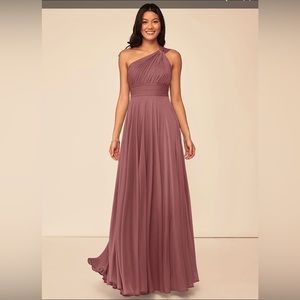 Azazie Dress. Style Charlize. Color Desert Rose. Size 18. Never worn or altered.